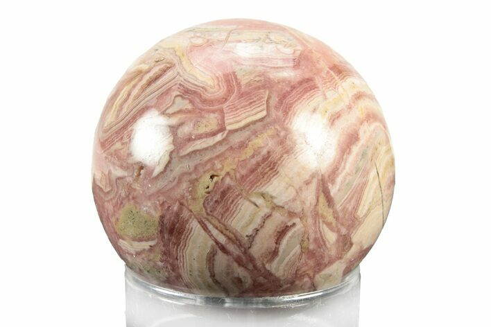 Polished Rhodochrosite Sphere - Argentina #243197